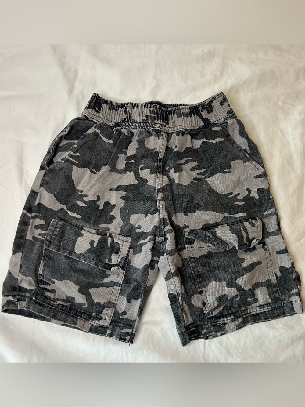 Public Record Boys Camo Joggers Pants Little Boy Size 5 M Gray Black